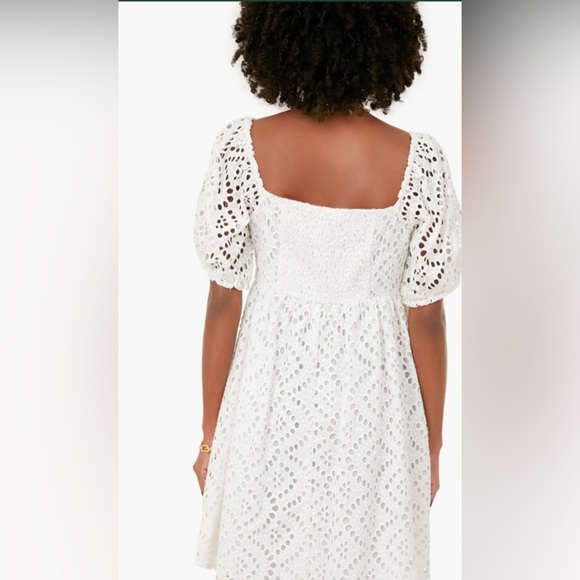 Tuckernuck Abigail White Eyelet Dress Size Small - Picture 2 of 6